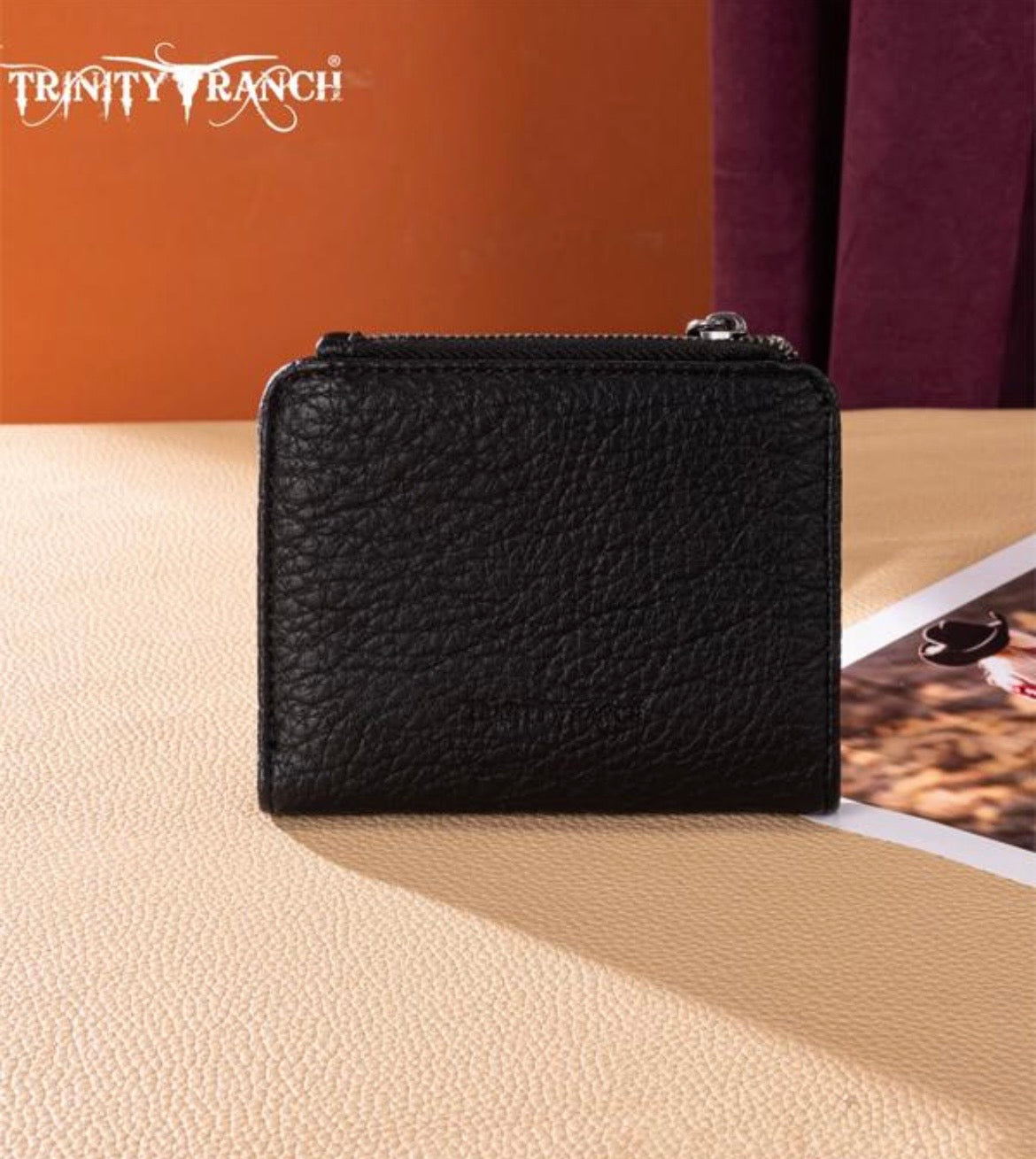 Trinity Ranch Cowhide Tolled Wallet