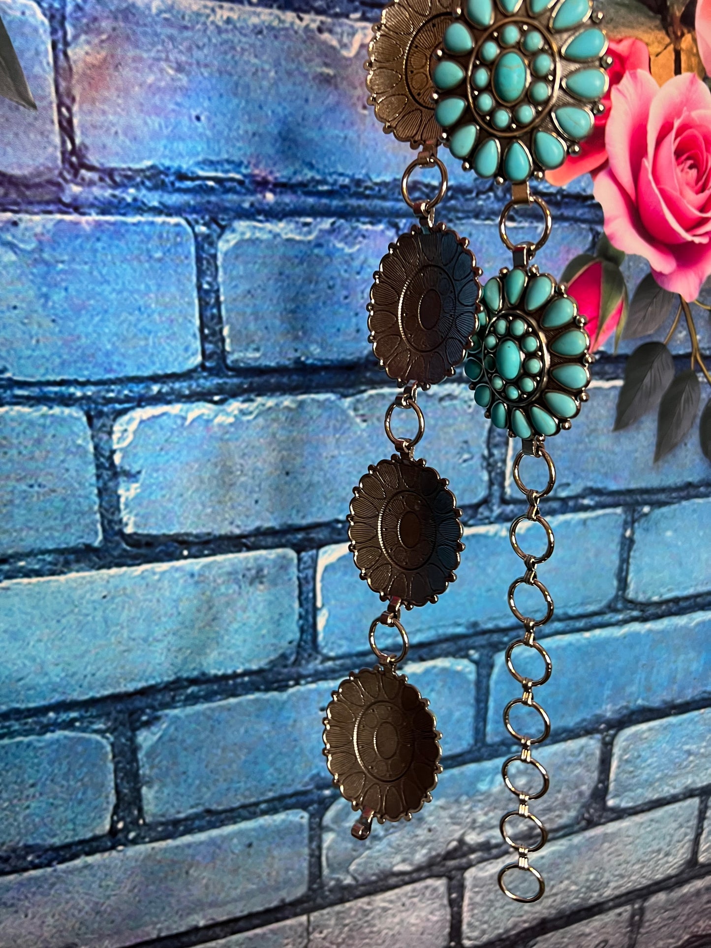 Belt - Turquoise Concho