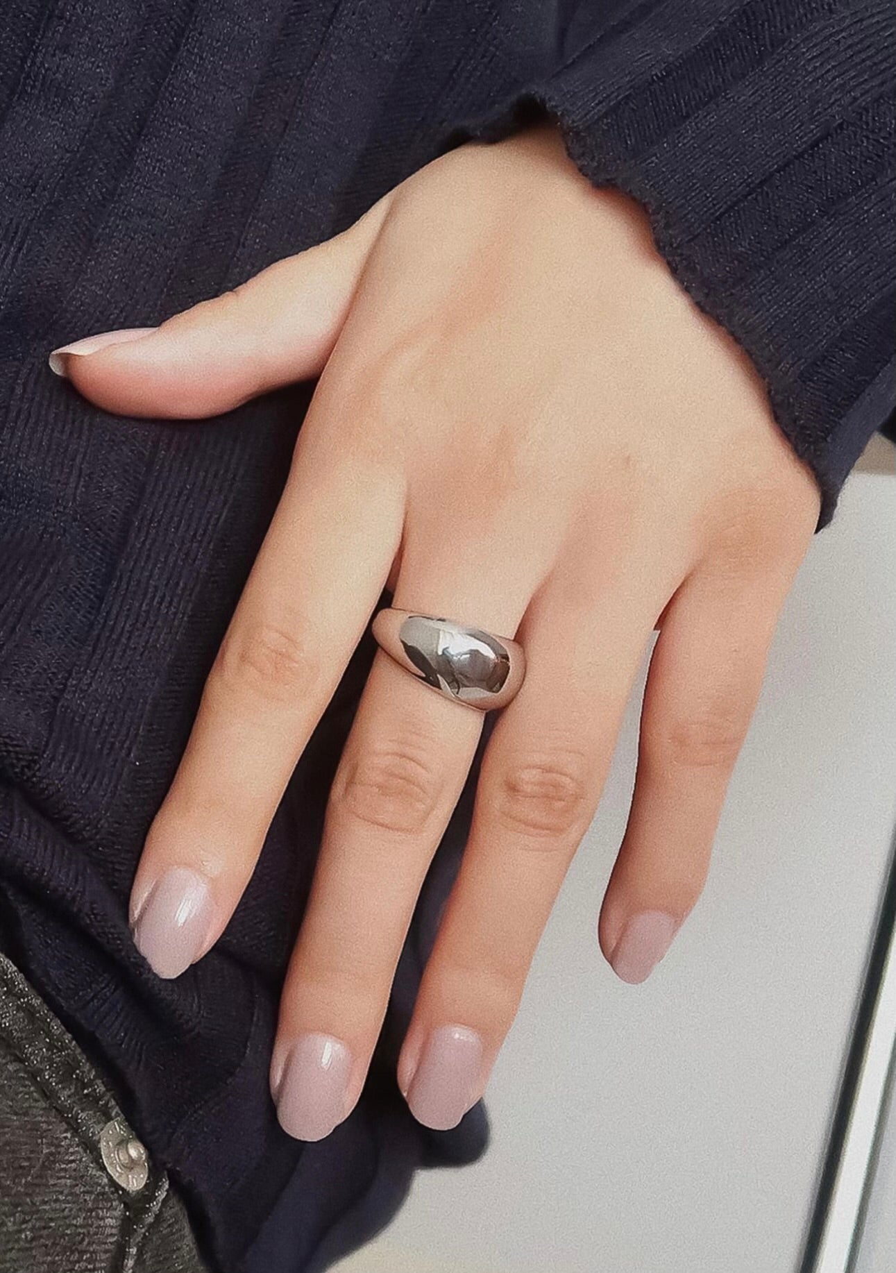 ✨ “Polished in purpose.” Dome ring