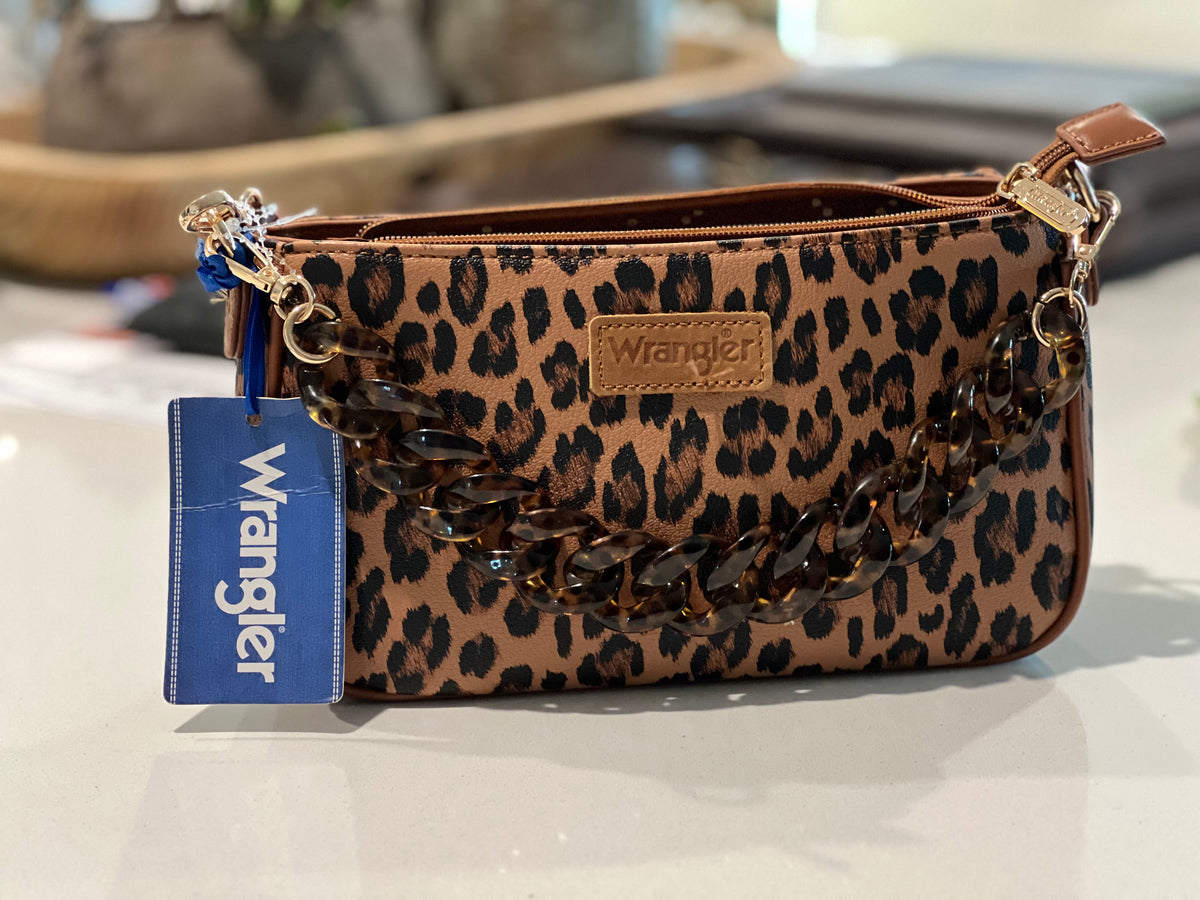 Crossbody Wrangler branded - beautyyyyy fullll Leopard crossbody