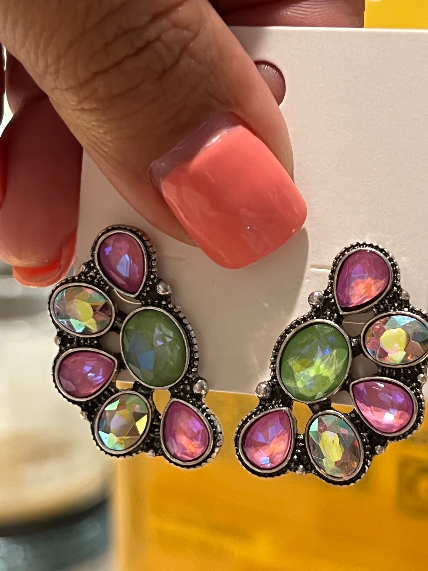 Super duper CUTE & CLASSY Multi colored earrings