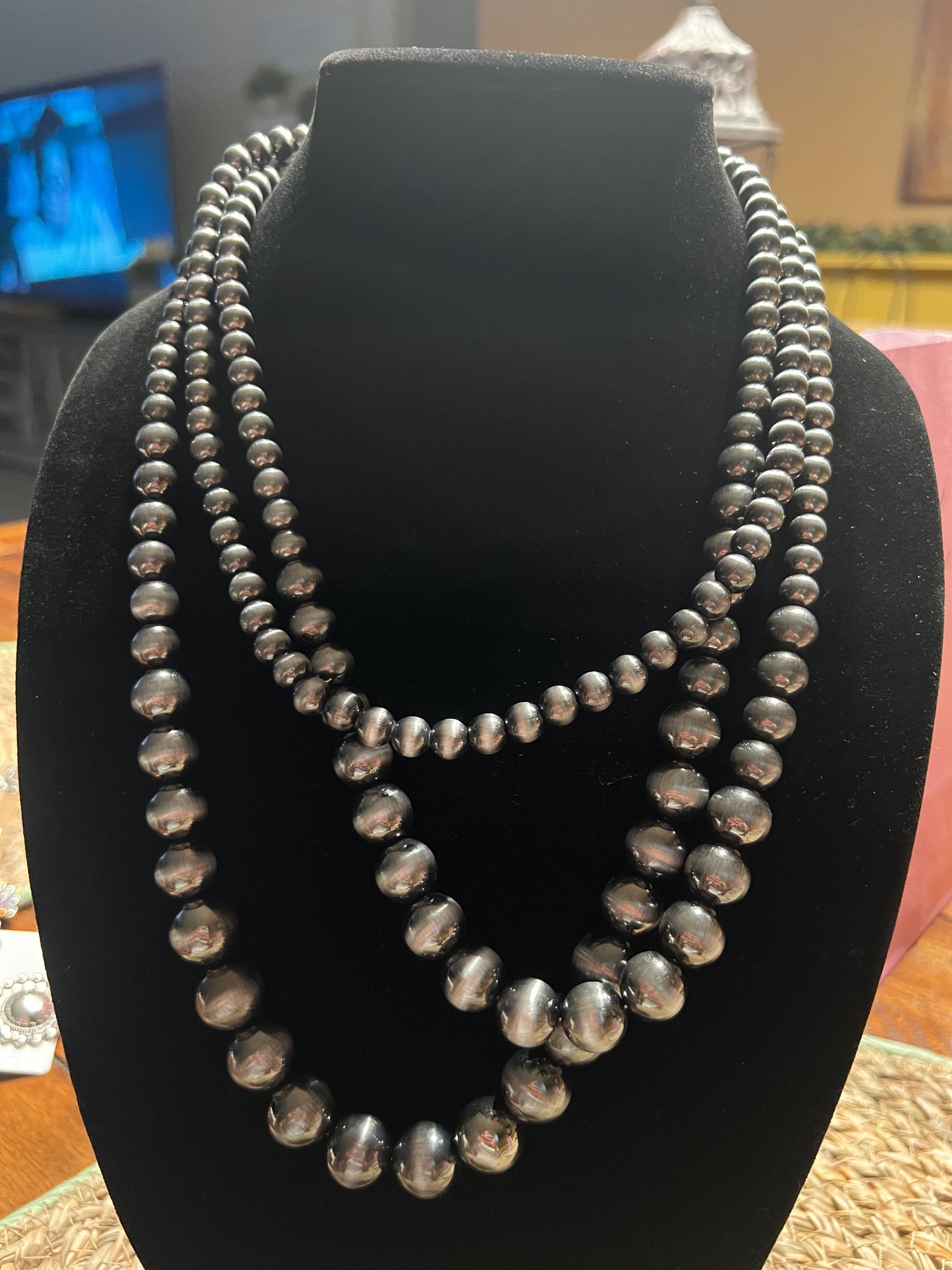 Triple strand necklace