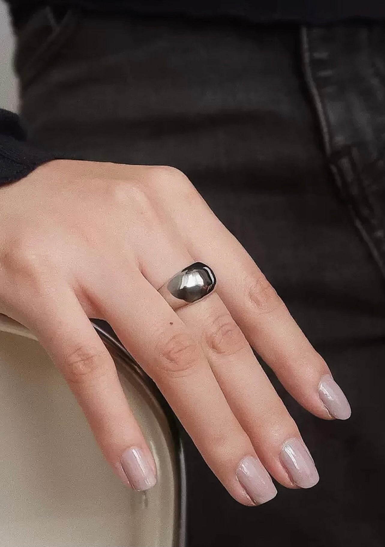 ✨ “Polished in purpose.” Dome ring