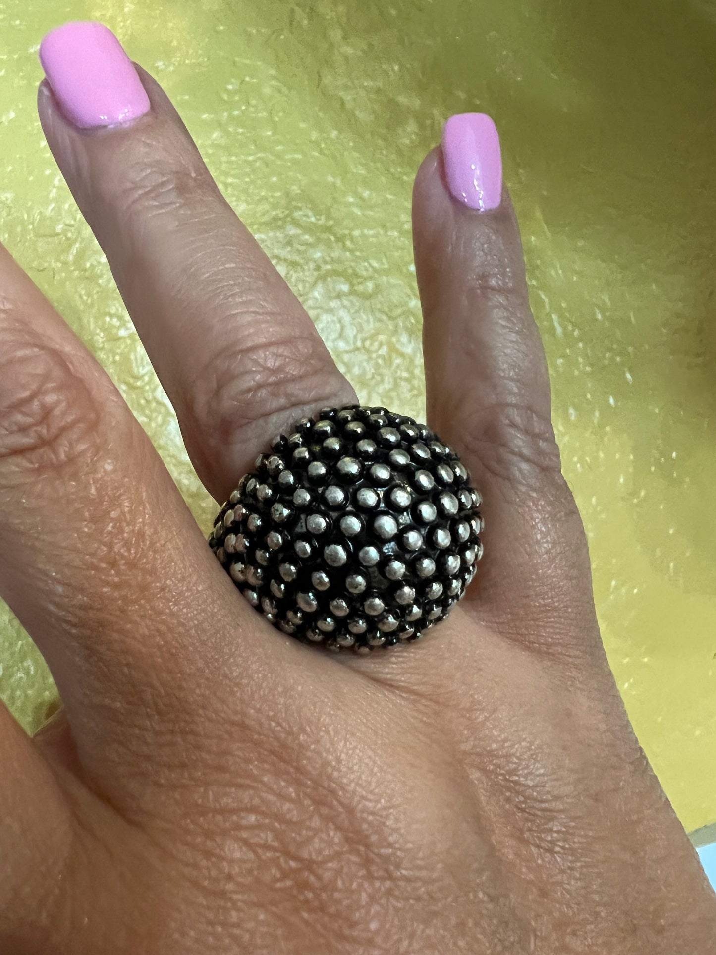 Over sized dome adjustable Ring