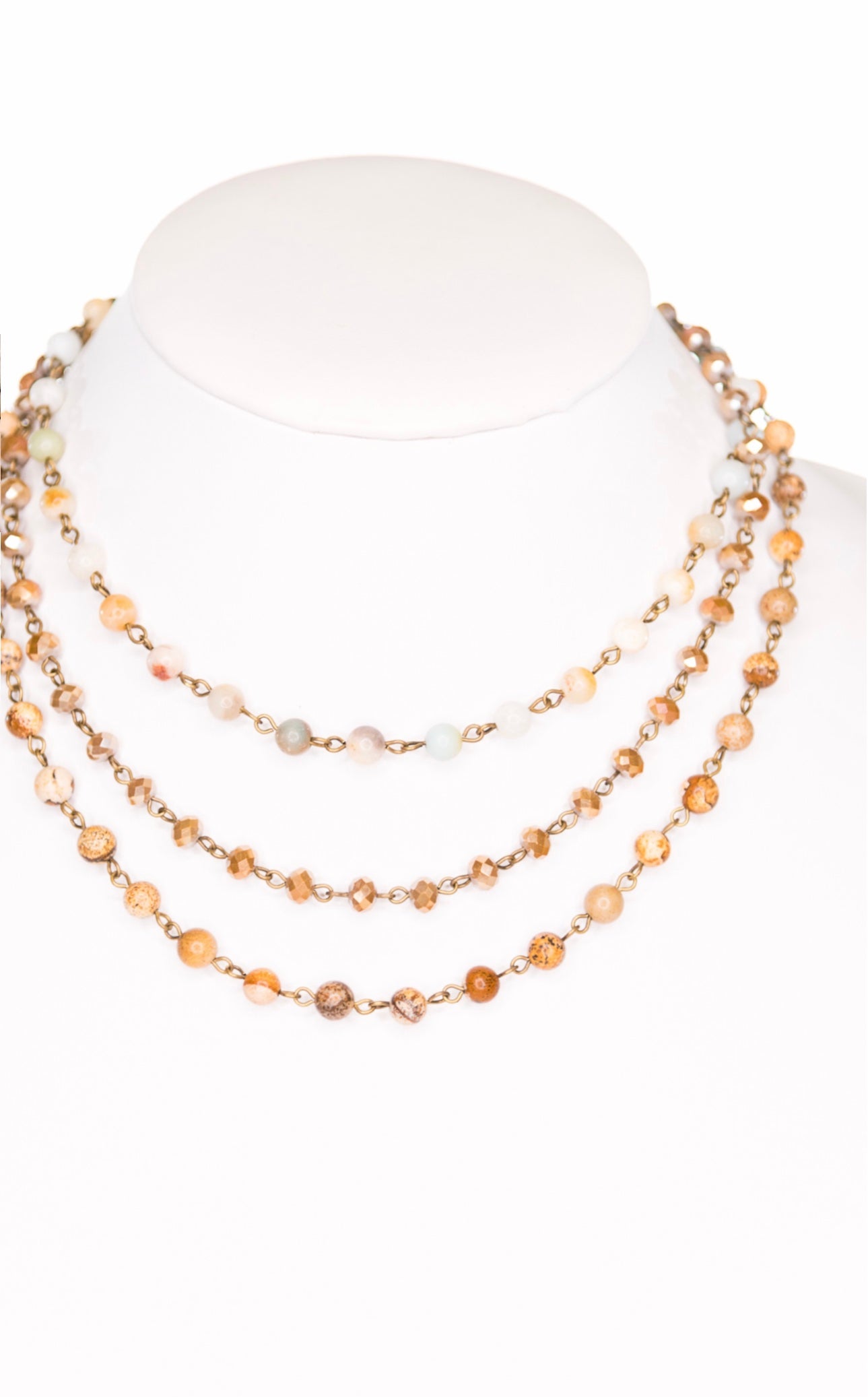 The Emma Faith Necklace Jasper/amazonite