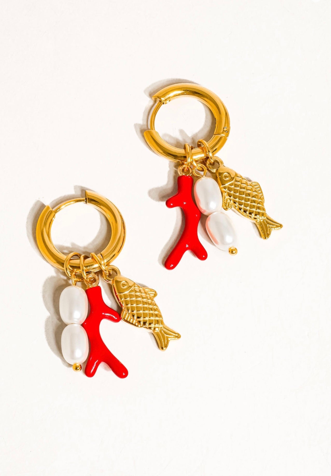 Fish Pearl Earrings