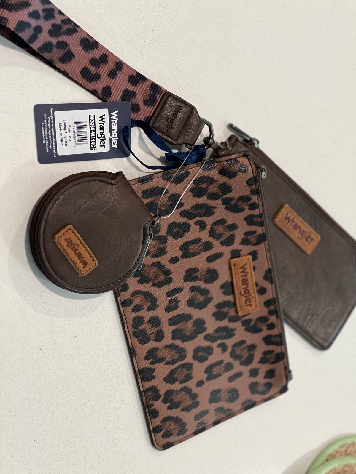 Wallet - 3 piece leopard branded wallet set