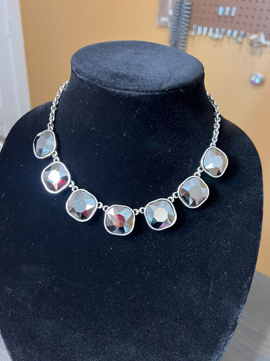 Stunning black/gray stone necklace