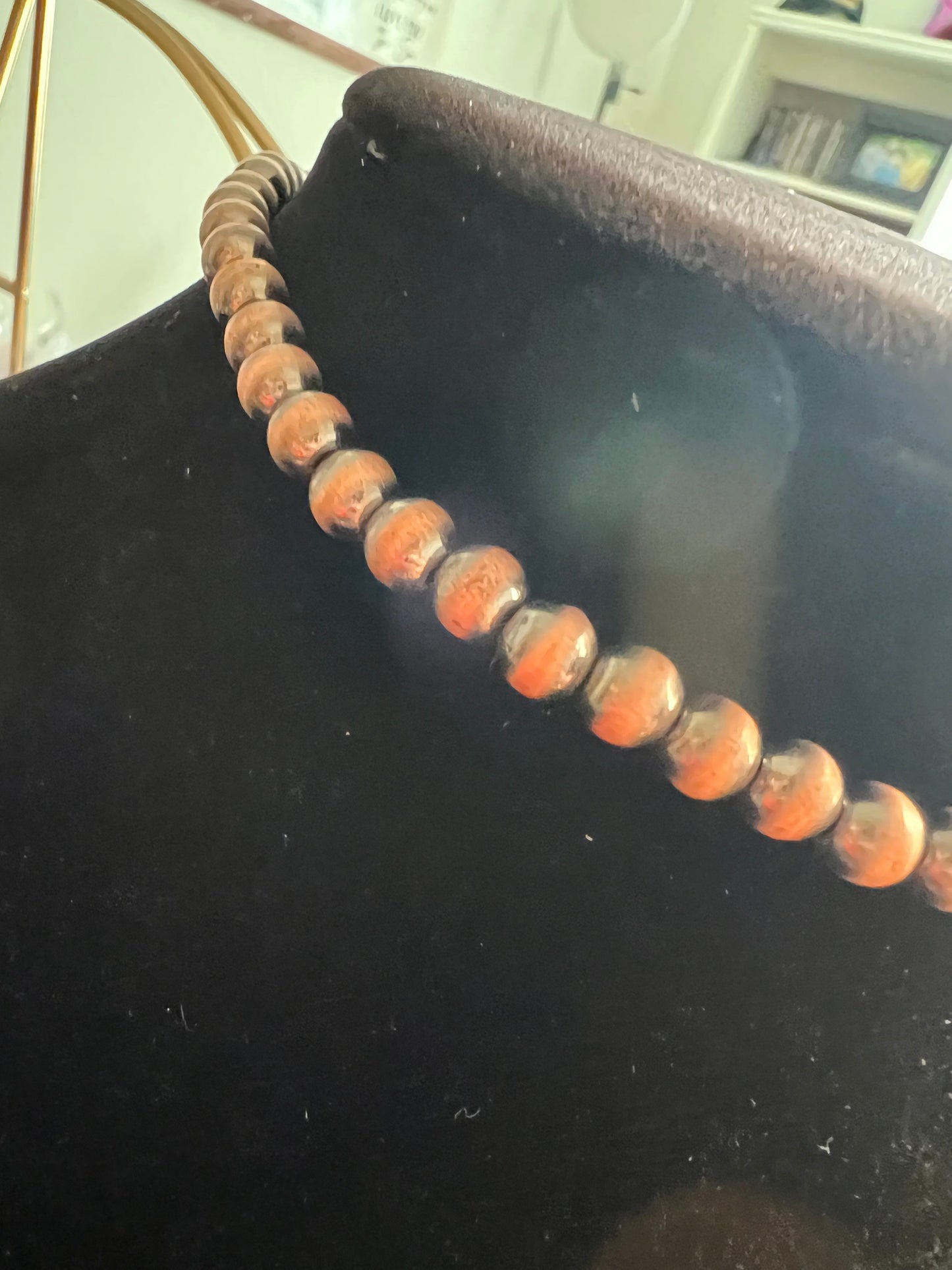 Bronze choker necklace