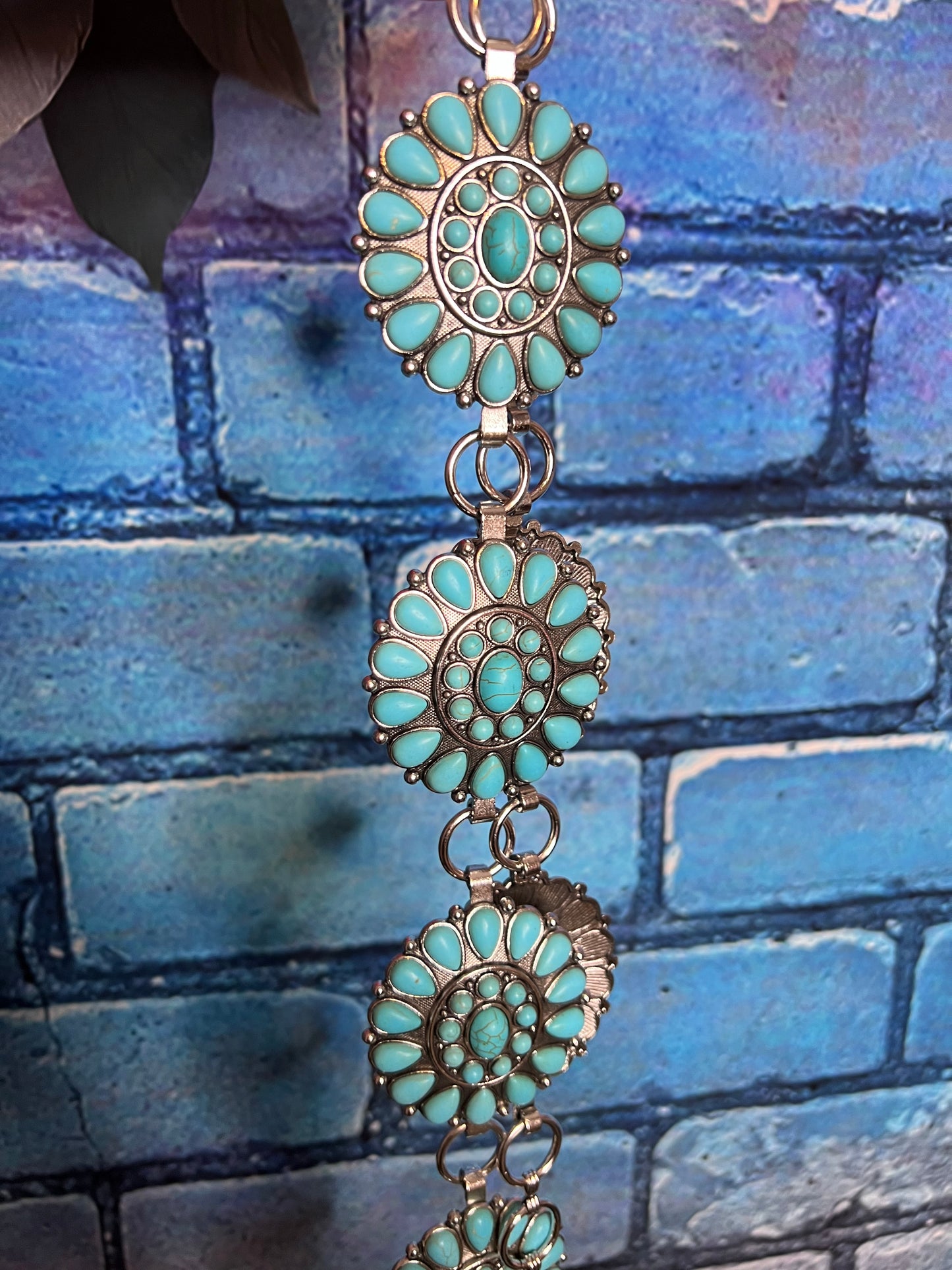 Belt - Turquoise Concho