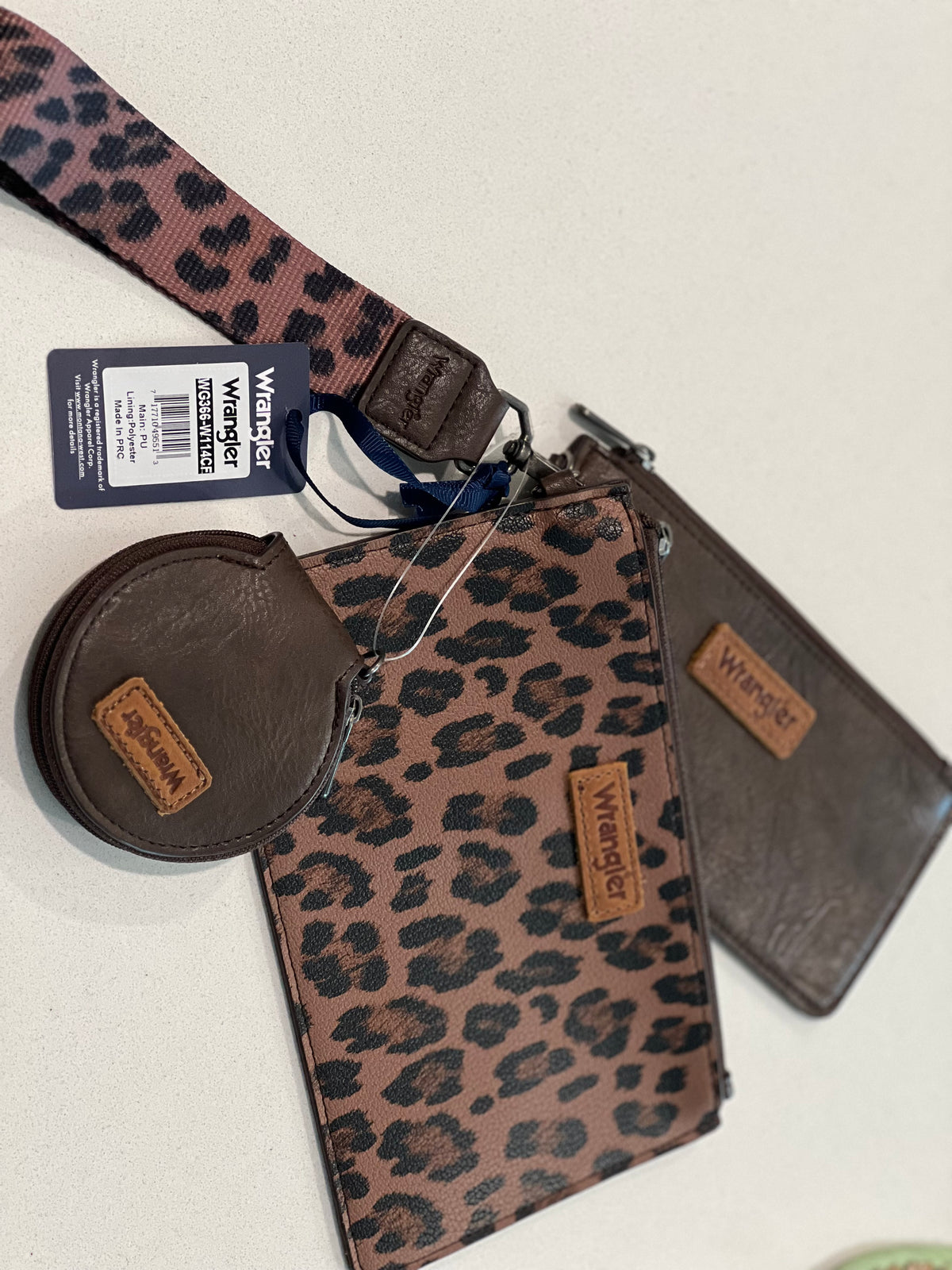Wallet - 3 piece leopard branded wallet set