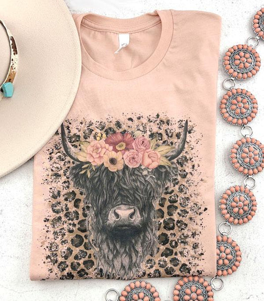 Super Soft Highland Cow Vintage Tshirt