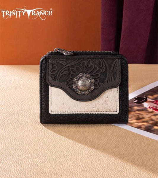 Trinity Ranch Cowhide Tolled Wallet