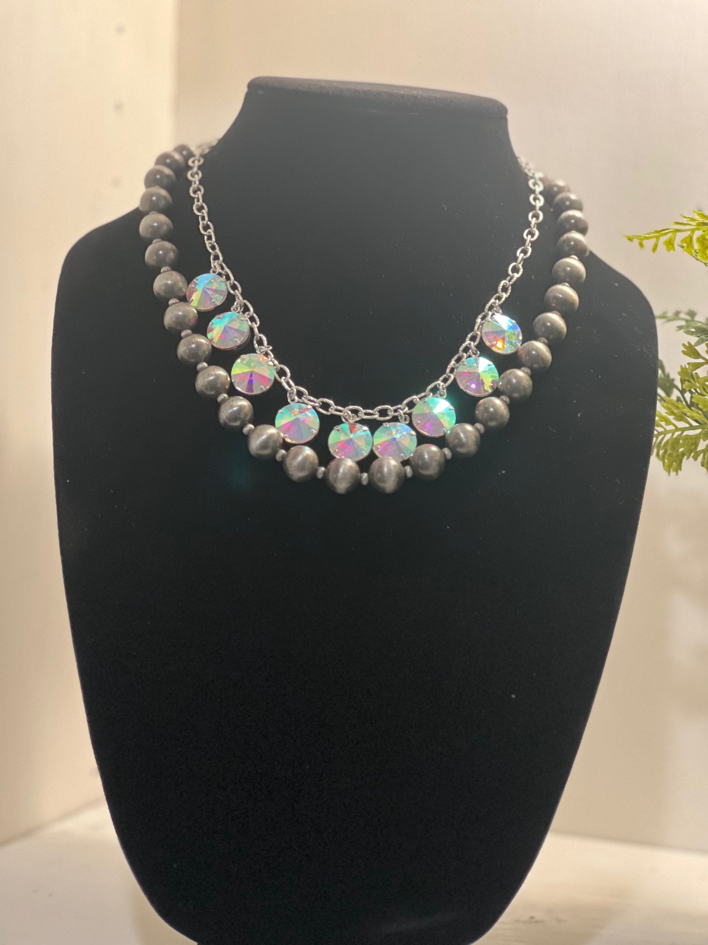 STUNNING DOUBLE strand necklace