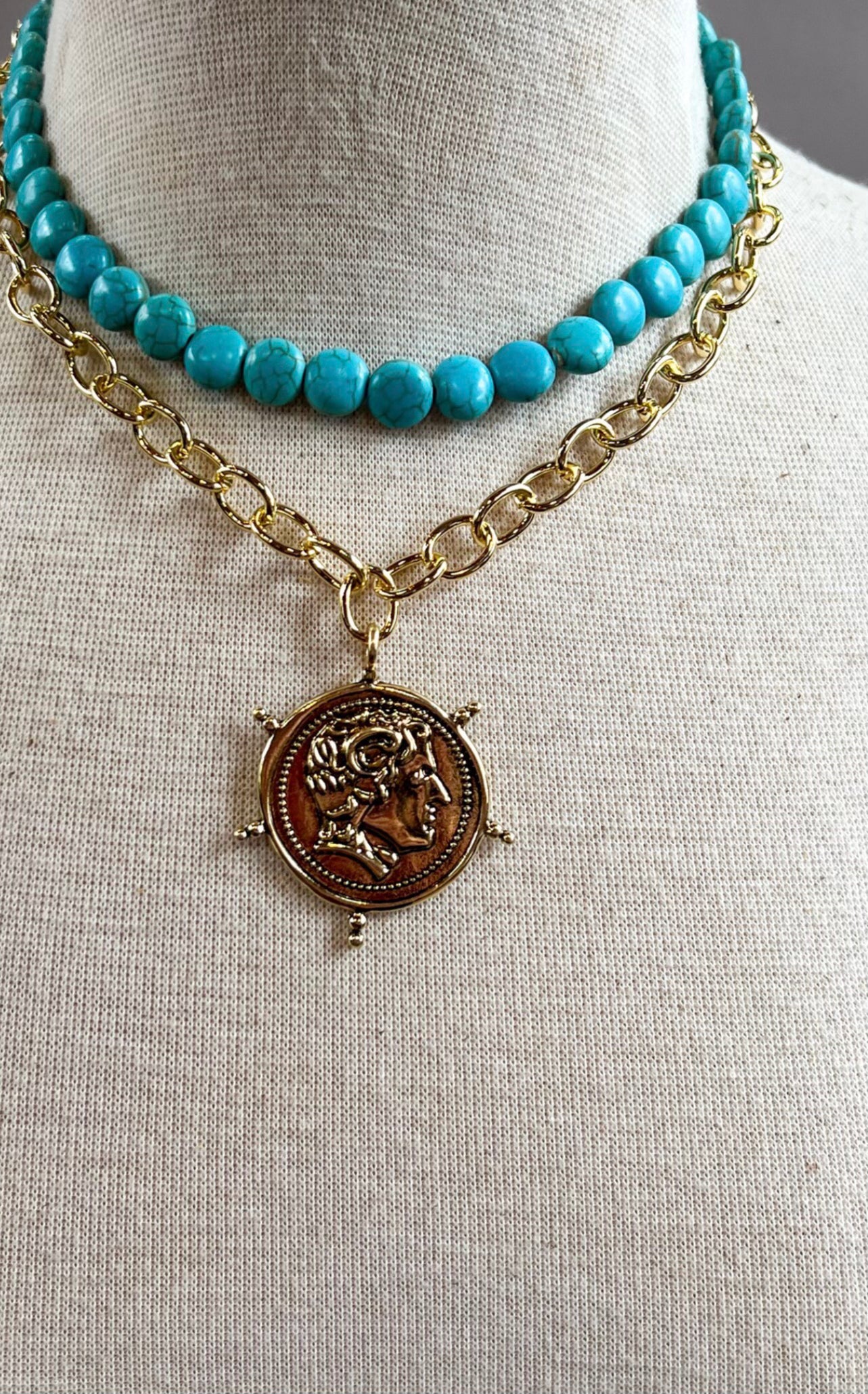 ✨ “Turquoise and gold, shining His grace.”