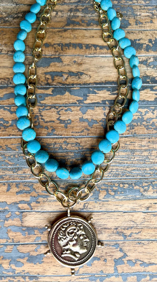 ✨ “Turquoise and gold, shining His grace.”