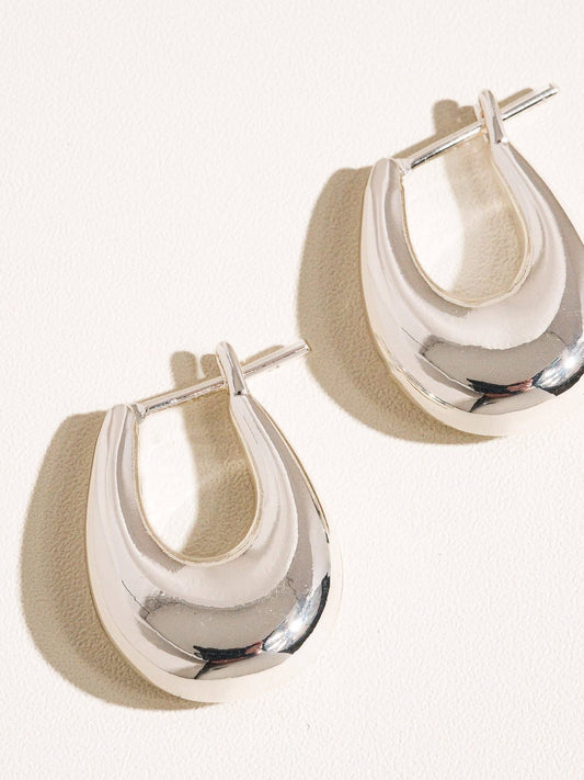 Silver Layered Drop Earrings