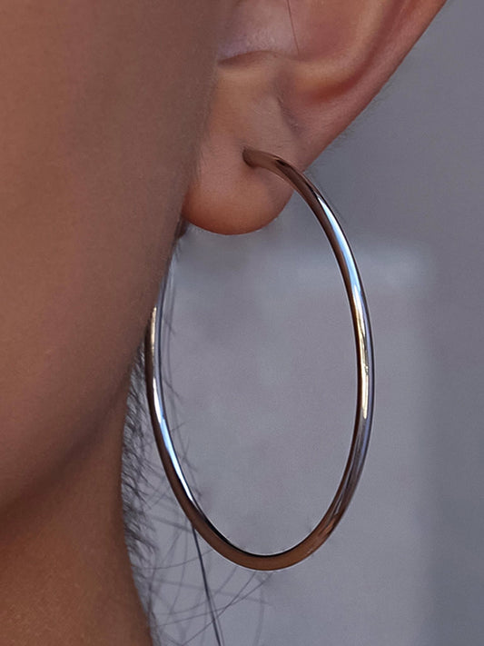 Silver Hoop Earrings