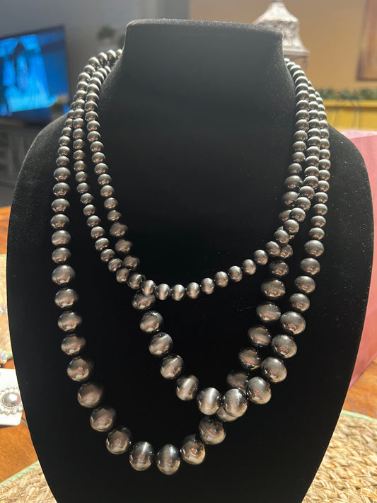 Triple strand necklace
