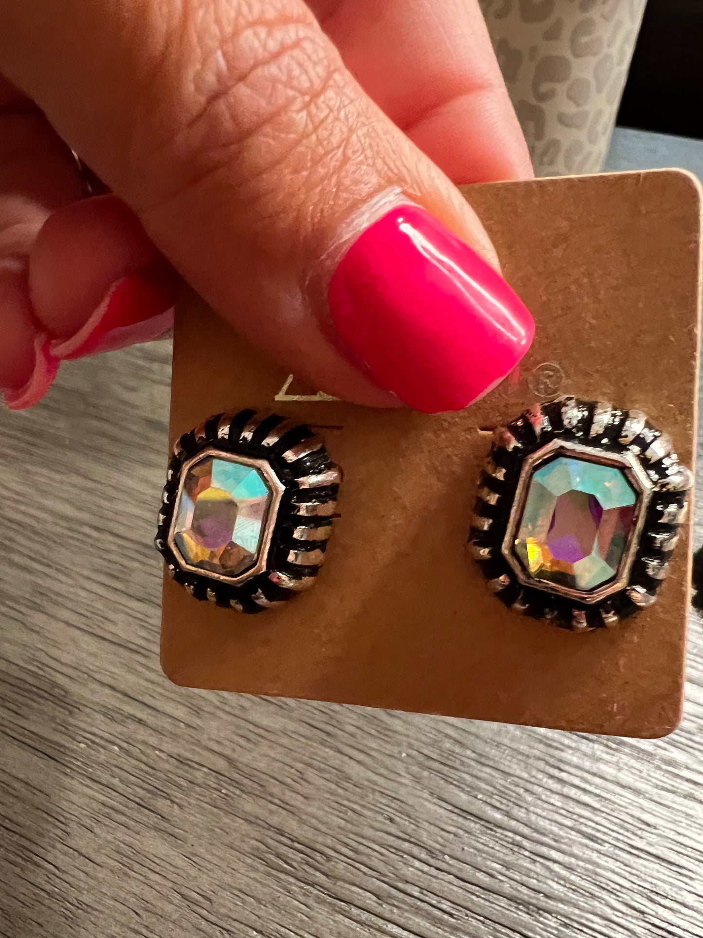 Super Super Cute AB Stud Earrings
