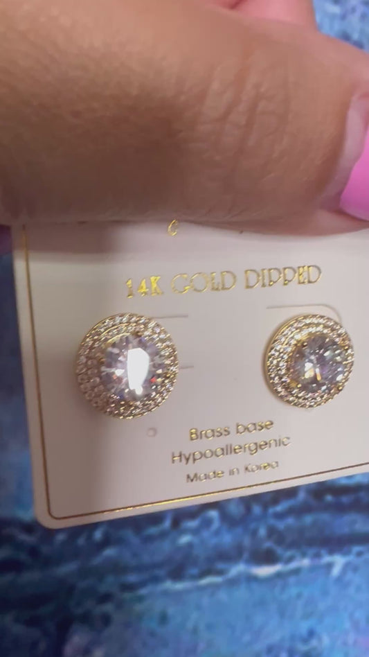 Earrings - Gold 14k Gold Dipped stud earrings