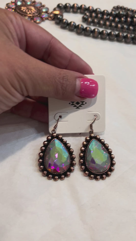 Gorgeous Tear drop Bronze earrings