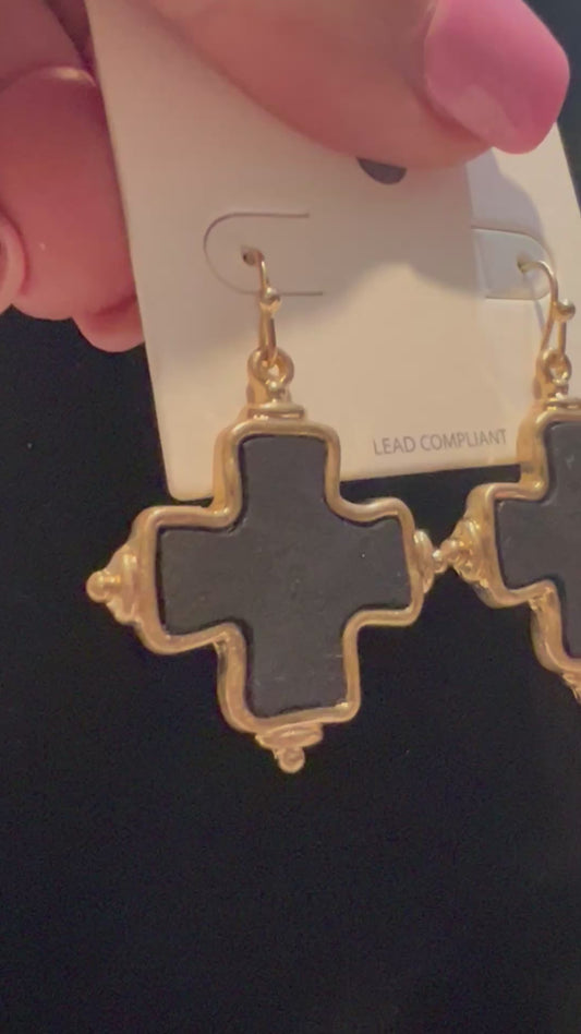 Stunning Classy cross earrings