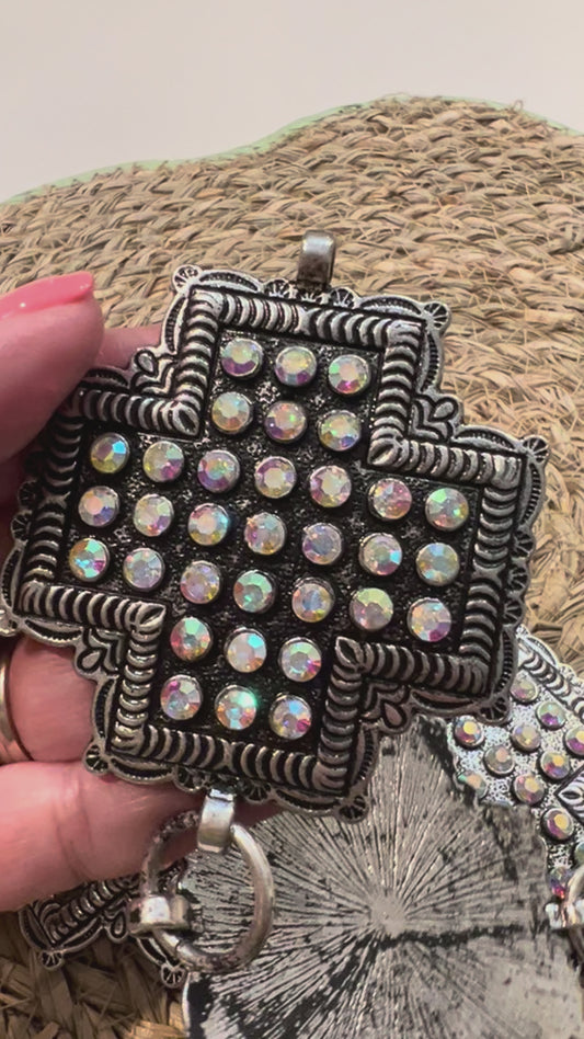 Gorgeous CROSS Concho Belt with link adjustment