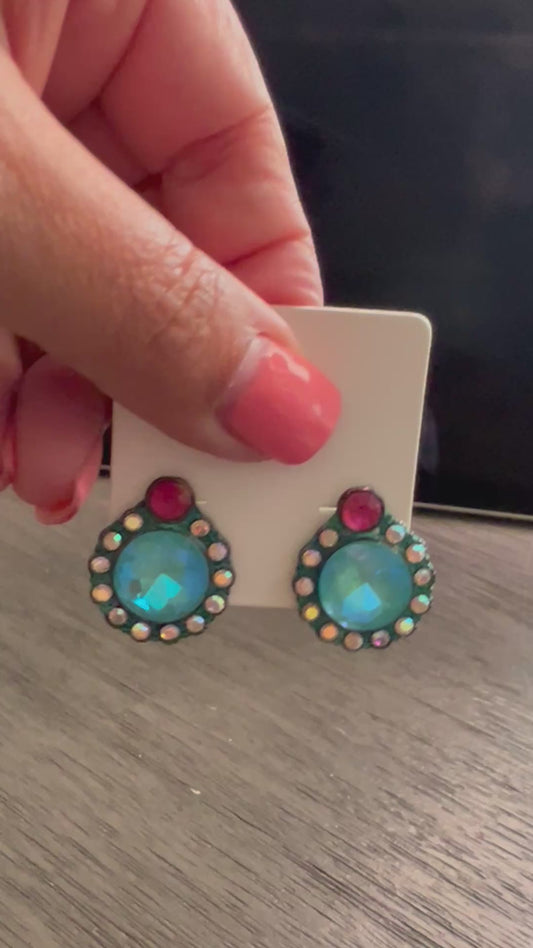 Cuteness overload Light Blue Stud earrings