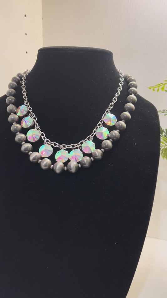 STUNNING DOUBLE strand necklace