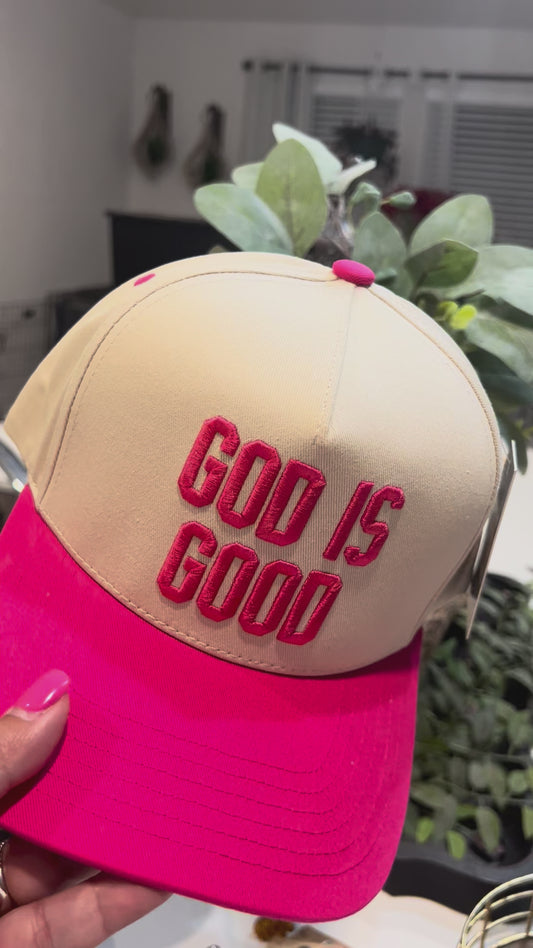 PINK GOD IS GOOD - CC BRAND CAP